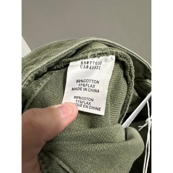 🔴Sandrine‎ Rose Free People Green distress jeans size 27 New - Picture 9 of 9
